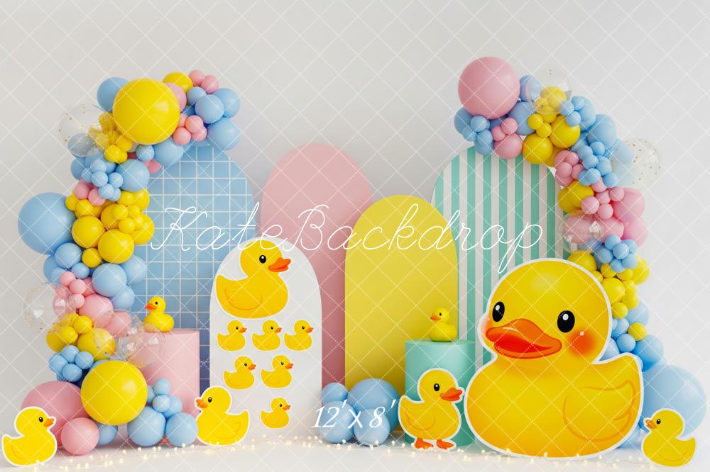 Kate Duck Balloons Pastel Panels Backdrop Designed by Patty Robert - Image 8
