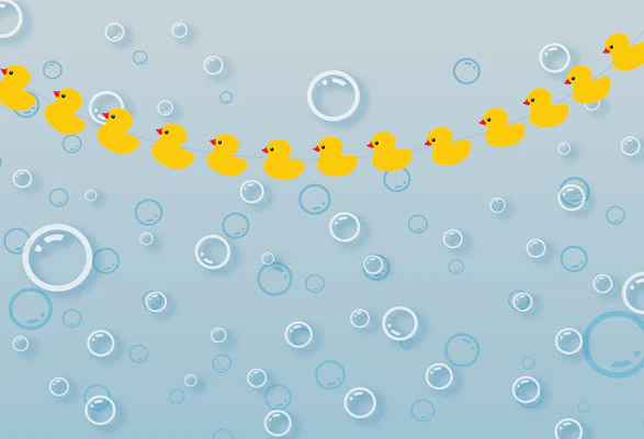 Kate Ducky Bath Summer Backdrop Bubbles for splash sessions designed by Jerry_Sina - Image 4