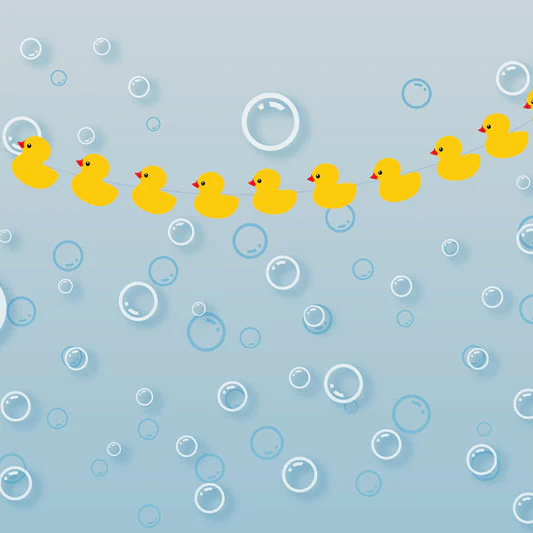 Kate Ducky Bath Summer Backdrop Bubbles for splash sessions designed by Jerry_Sina - Image 5