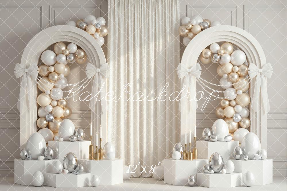 Kate Easter Arch Balloons Metallic Eggs Backdrop Designed by Mini MakeBelieve - Image 8