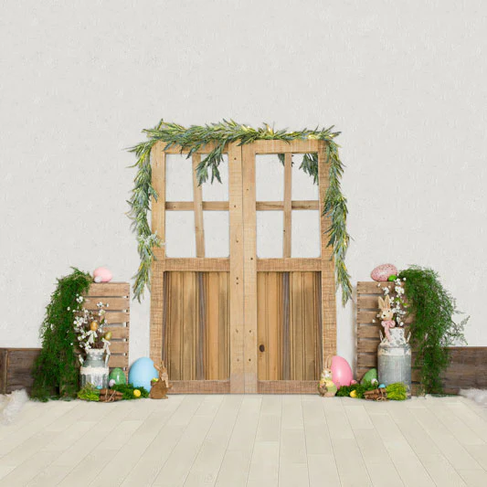 Kate Easter Barn Door Spring Decoration Backdrop - Image 4