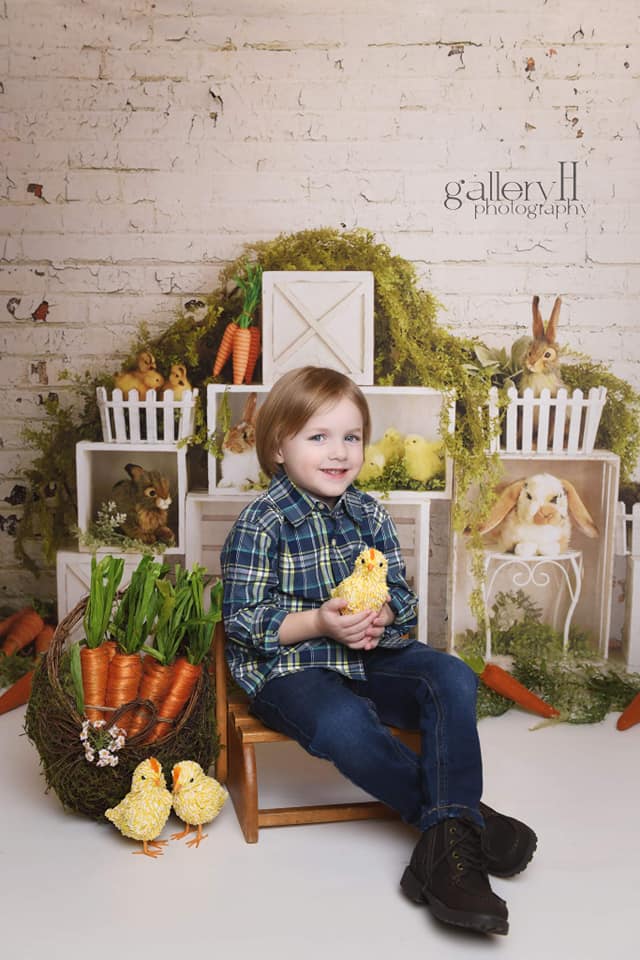Kate Easter Bunnies with Brick Backdrop Designed By Mandy Ringe Photography - Image 4