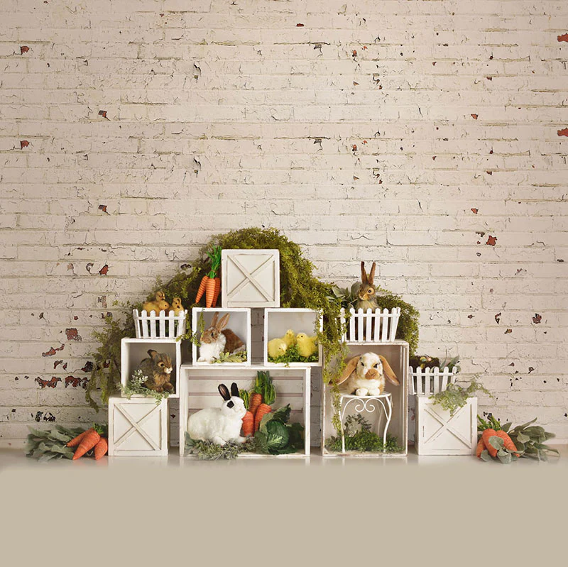 Kate Easter Bunnies with Brick Backdrop Designed By Mandy Ringe Photography - Image 6