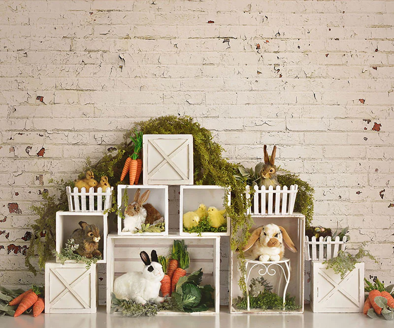 Kate Easter Bunnies with Brick Backdrop Designed By Mandy Ringe Photography - Image 7
