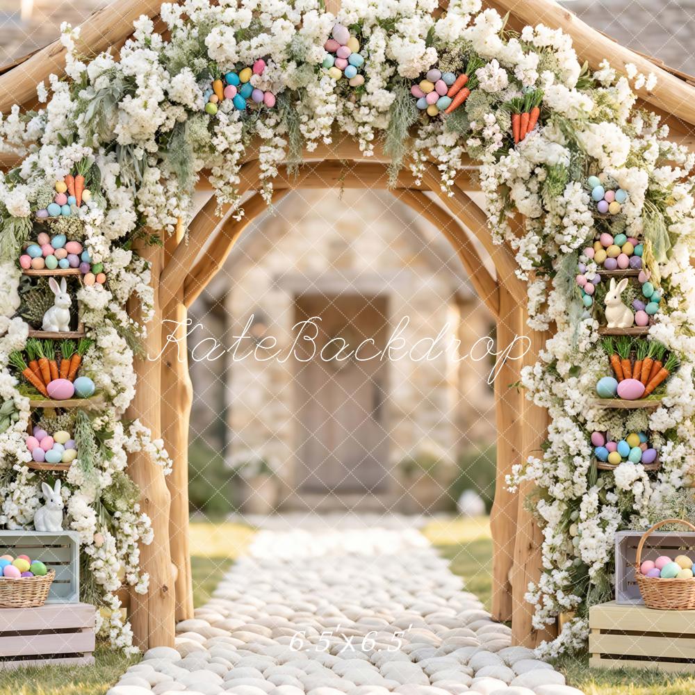 Kate Easter Bunny Arch Carrots Crates Backdrop Designed by Mini MakeBelieve - Image 2