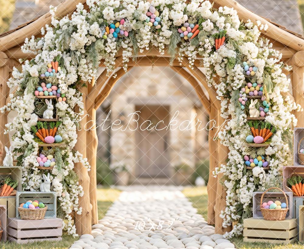 Kate Easter Bunny Arch Carrots Crates Backdrop Designed by Mini MakeBelieve - Image 6