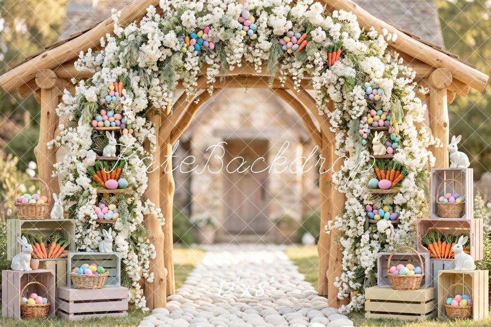 Kate Easter Bunny Arch Carrots Crates Backdrop Designed by Mini MakeBelieve - Image 8