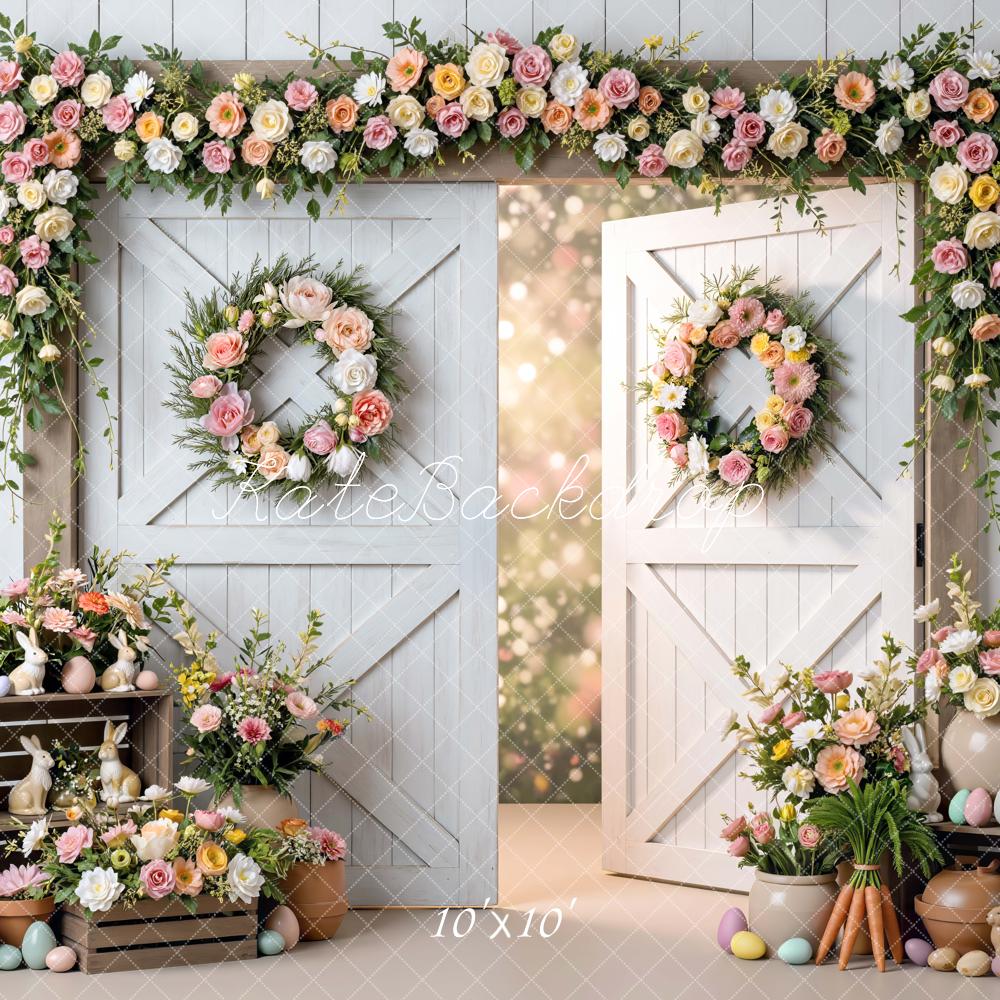 Kate Easter Bunny Garland Barn Door Backdrop Designed by Mini MakeBelieve - Image 7