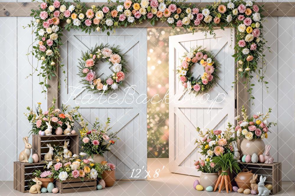 Kate Easter Bunny Garland Barn Door Backdrop Designed by Mini MakeBelieve - Image 8