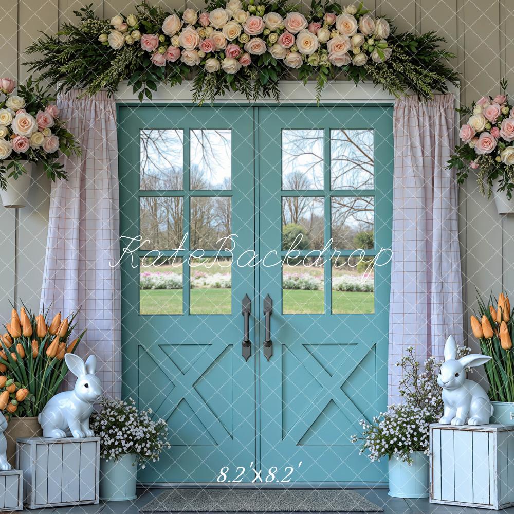 Kate Easter Bunny Blue Door Arrangement Backdrop Designed by Mini MakeBelieve - Image 5