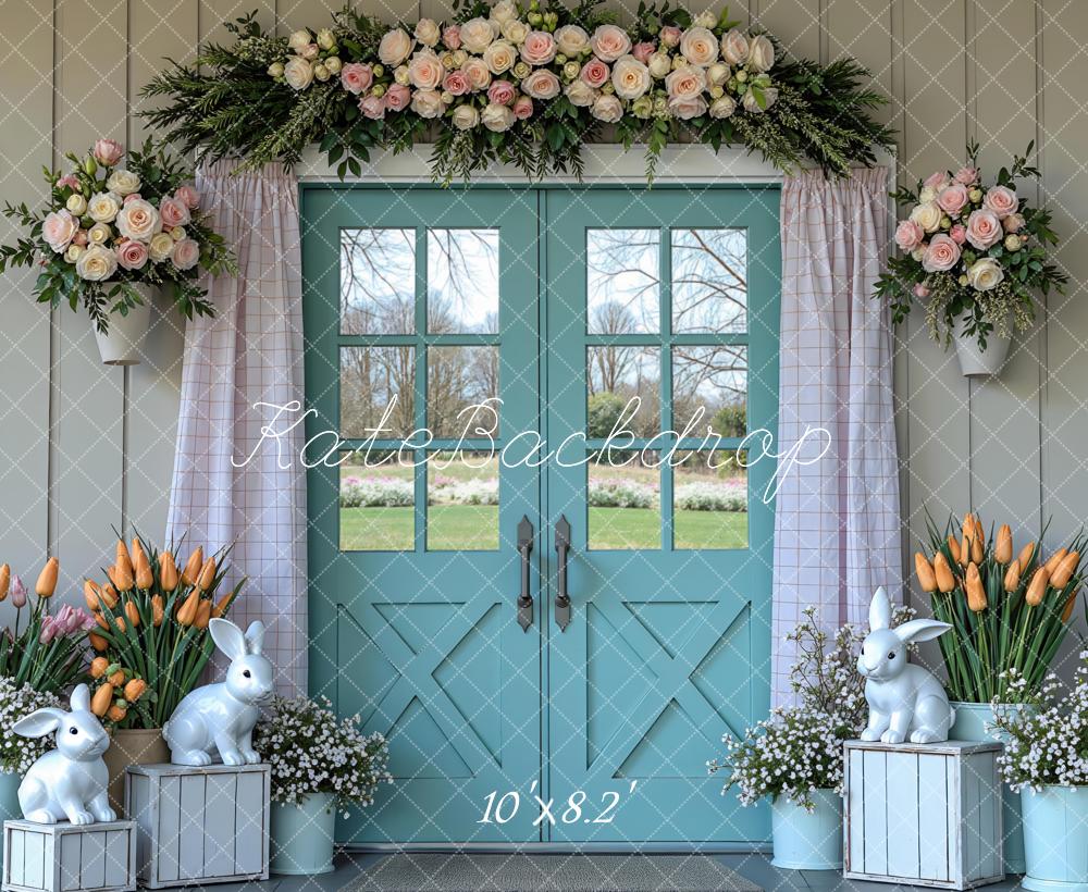 Kate Easter Bunny Blue Door Arrangement Backdrop Designed by Mini MakeBelieve - Image 6