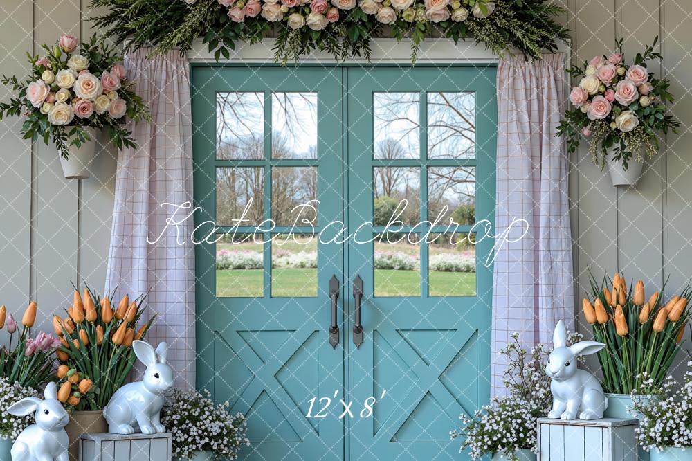 Kate Easter Bunny Blue Door Arrangement Backdrop Designed by Mini MakeBelieve - Image 8