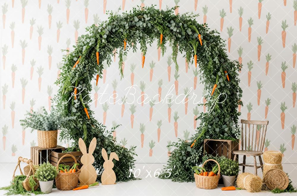 Kate Easter Bunny Carrot Grass Arch Backdrop Designed by Patty Robert - Image 8