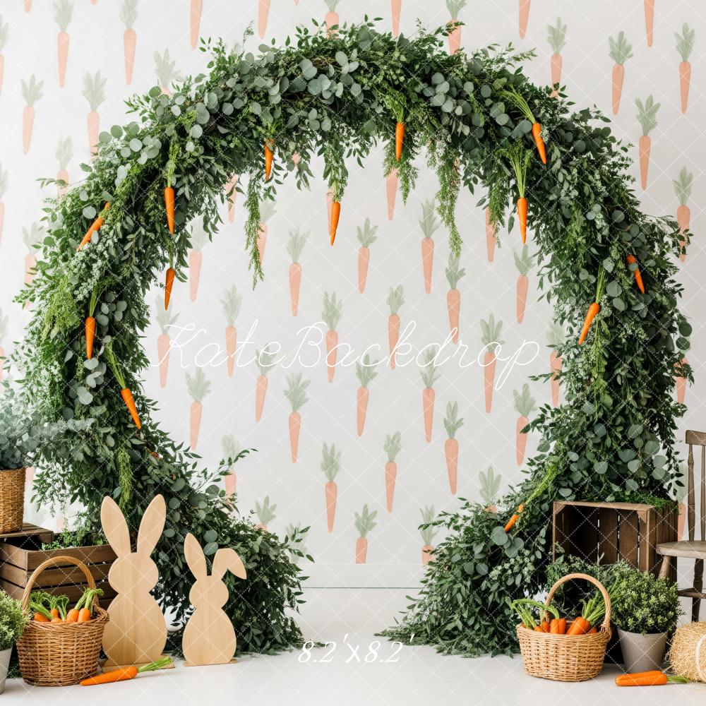 Kate Easter Bunny Carrot Grass Arch Backdrop Designed by Patty Robert - Image 9