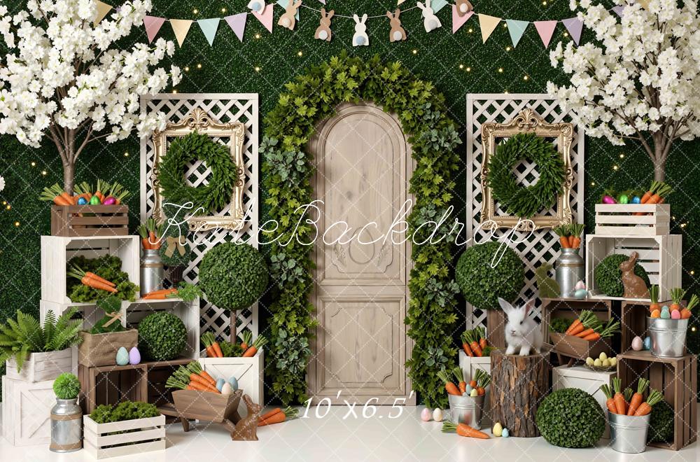 Kate Easter Bunny Carrots Crates Greenery Backdrop Designed by Mini MakeBelieve - Image 4