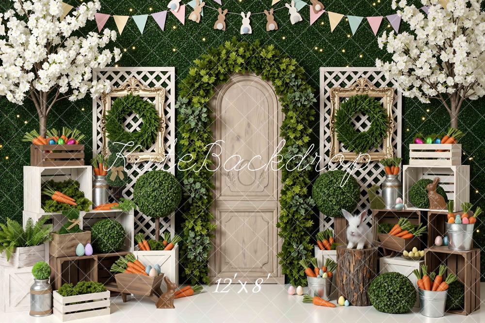 Kate Easter Bunny Carrots Crates Greenery Backdrop Designed by Mini MakeBelieve - Image 8