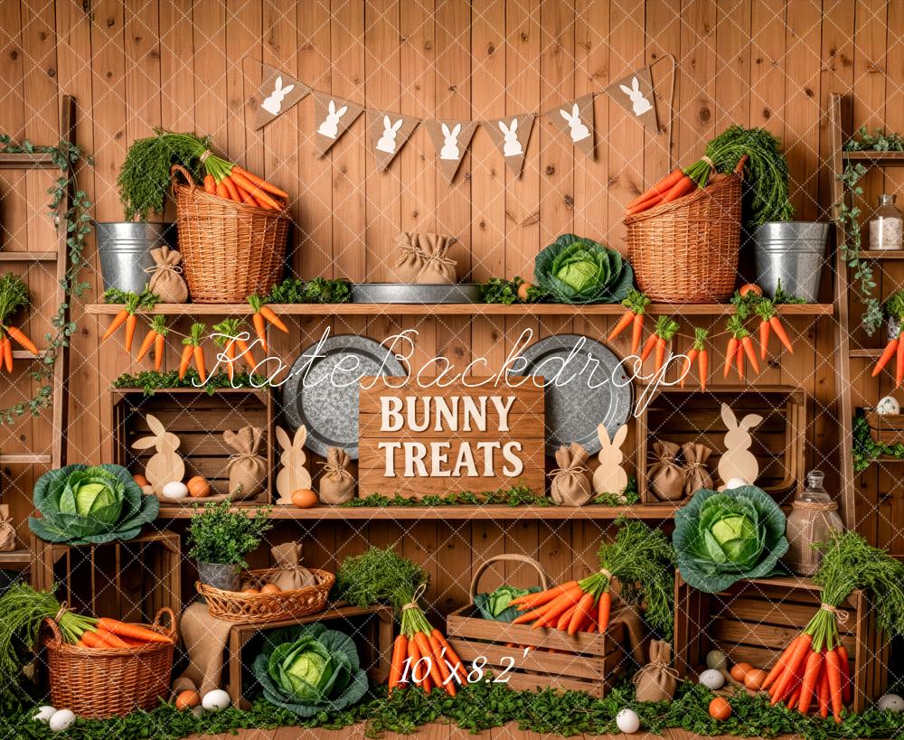 Kate Easter Bunny Carrots Wooden Shelves Backdrop Designed by Patty Robert - Image 6