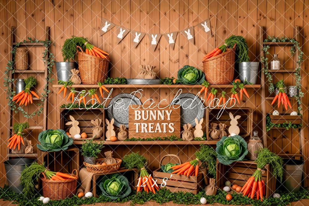 Kate Easter Bunny Carrots Wooden Shelves Backdrop Designed by Patty Robert - Image 8