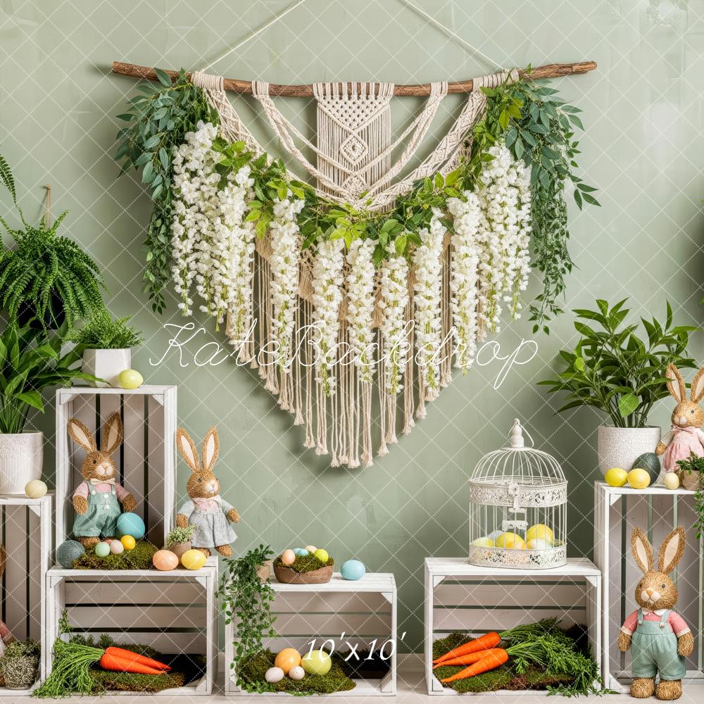 Kate Easter Bunny Crates Carrots Macrame Backdrop Designed by Patty Robert - Image 7