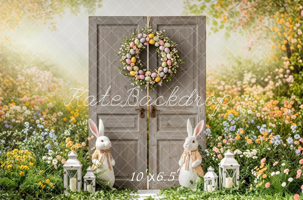 Kate Easter Bunny Door Lanterns Floral Backdrop Designed by Patty Robert - Image 4