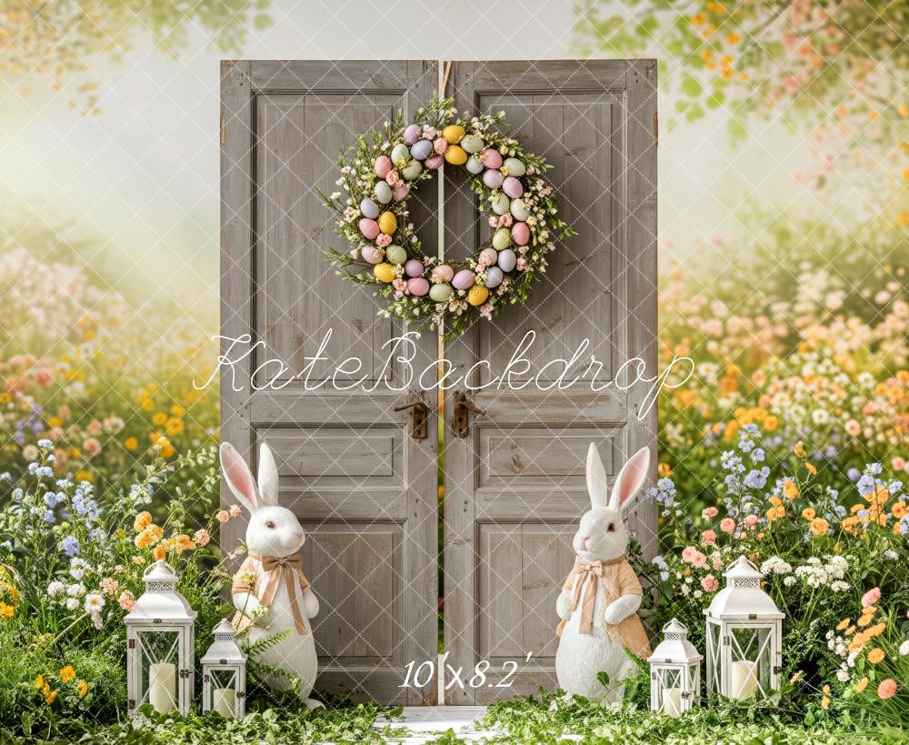 Kate Easter Bunny Door Lanterns Floral Backdrop Designed by Patty Robert - Image 6