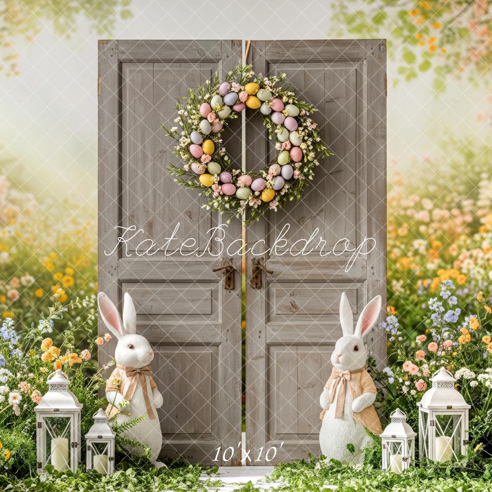Kate Easter Bunny Door Lanterns Floral Backdrop Designed by Patty Robert - Image 7