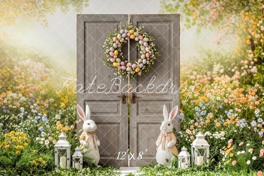 Kate Easter Bunny Door Lanterns Floral Backdrop Designed by Patty Robert - Image 8