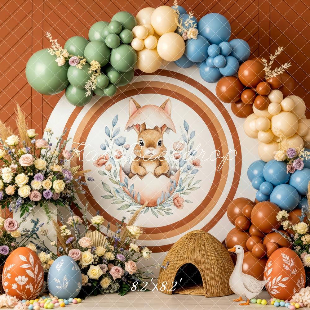 Kate Easter Bunny Eggs Balloons Backdrop Designed by Patty Robert - Image 5