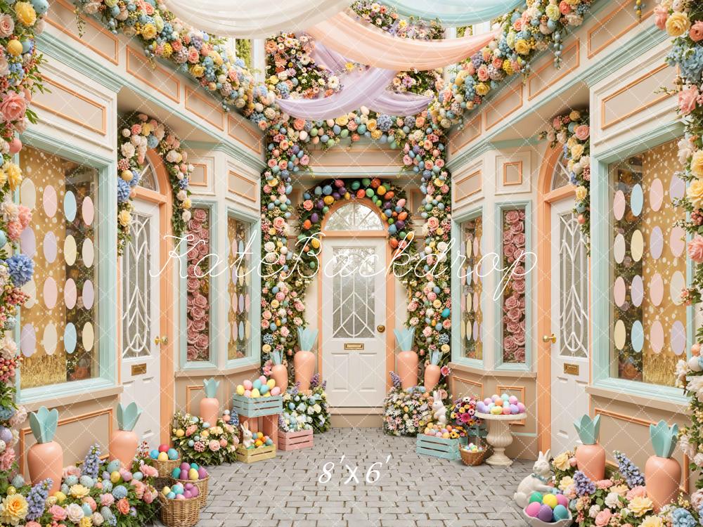 Kate Easter Bunny Eggs Courtyard Backdrop Designed by Mini MakeBelieve - Image 3