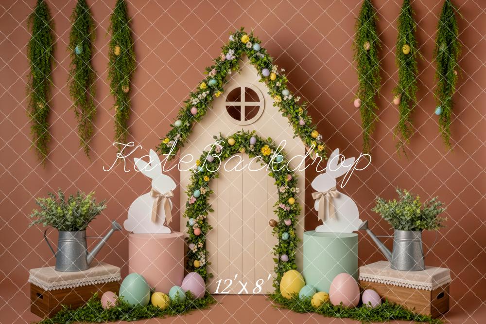 Kate Easter Bunny Eggs Floral Fleece Backdrop Designed by Patty Robert - Image 4