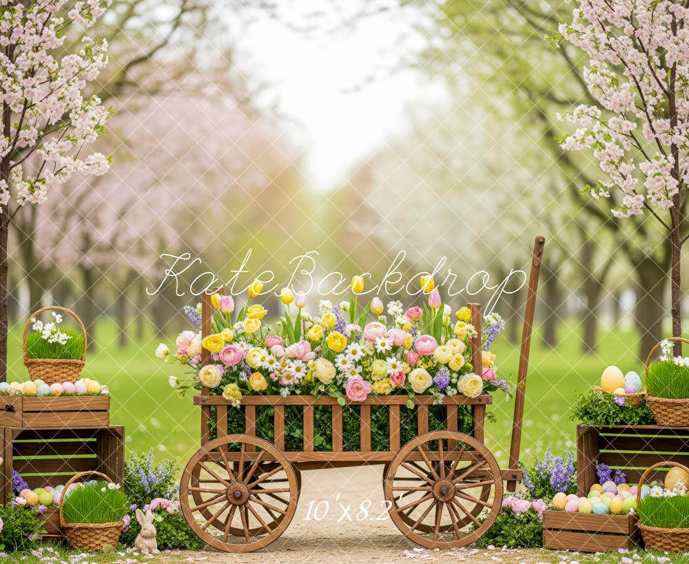 Kate Easter Bunny Eggs Floral Cart Backdrop Designed by Patty Robert - Image 6