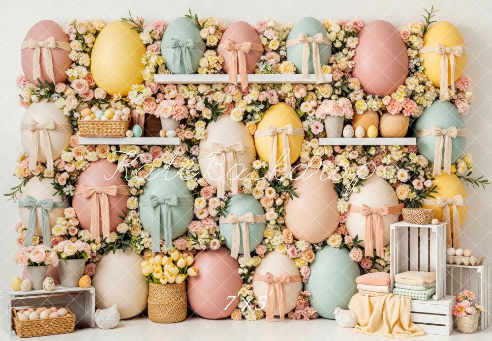 Kate Easter Bunny Eggs Pastel Backdrop Designed by Patty Robert - Image 2
