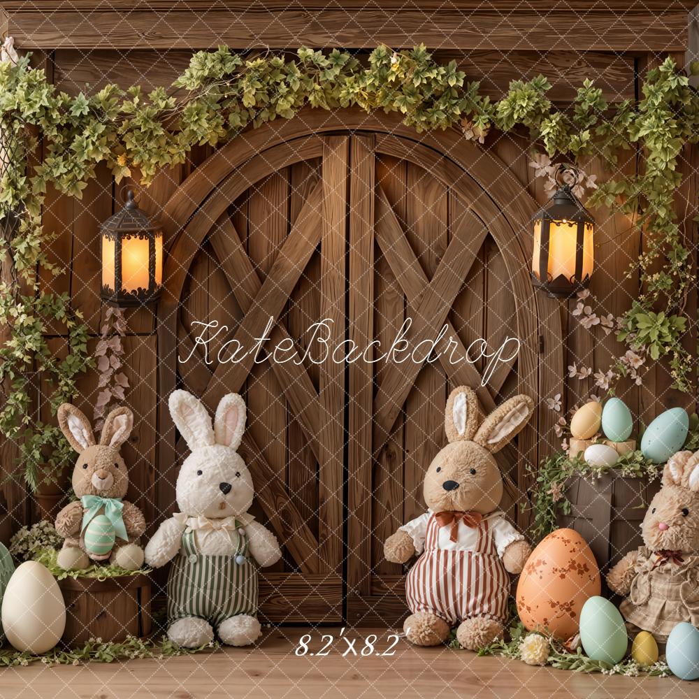 Kate Easter Bunny Eggs Rustic Door Backdrop Designed by Emetselch - Image 5