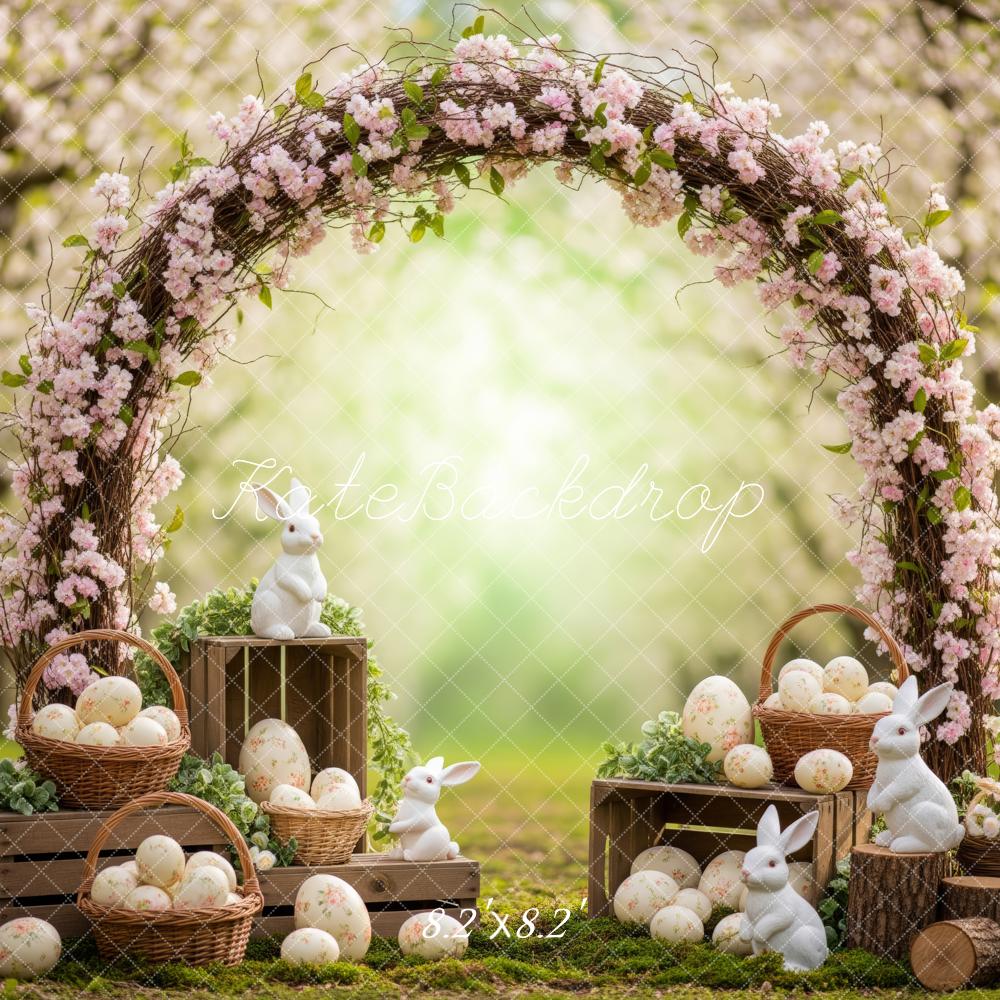 Kate Easter Bunny Floral Arch Baskets Backdrop Designed by Patty Robert - Image 5