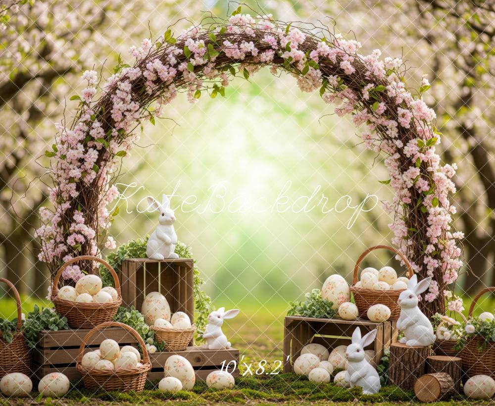 Kate Easter Bunny Floral Arch Baskets Backdrop Designed by Patty Robert - Image 6