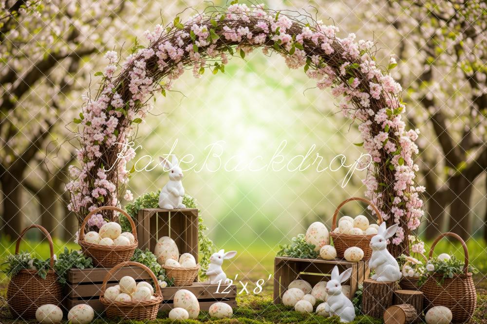 Kate Easter Bunny Floral Arch Baskets Backdrop Designed by Patty Robert - Image 8