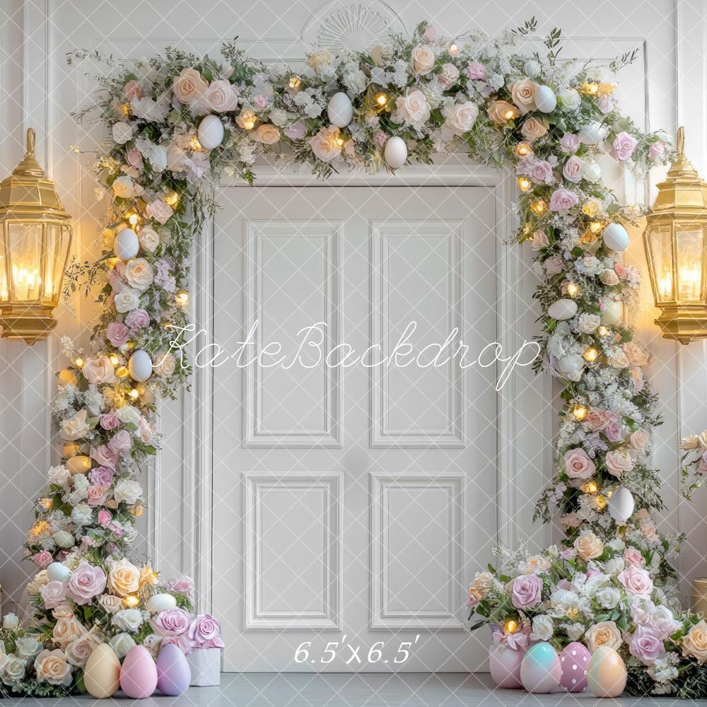 Kate Easter Bunny Floral Arch Door Backdrop Designed by Mini MakeBelieve - Image 2