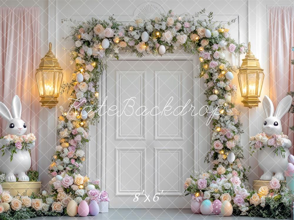 Kate Easter Bunny Floral Arch Door Backdrop Designed by Mini MakeBelieve - Image 3