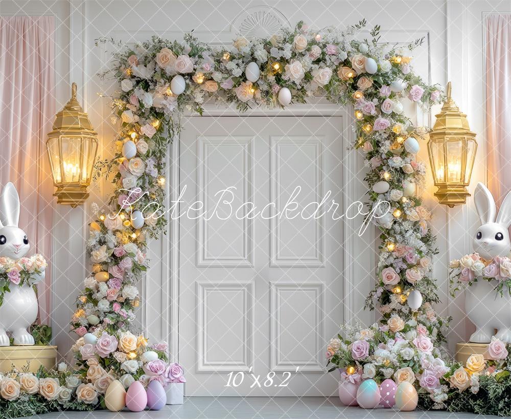 Kate Easter Bunny Floral Arch Door Backdrop Designed by Mini MakeBelieve - Image 5