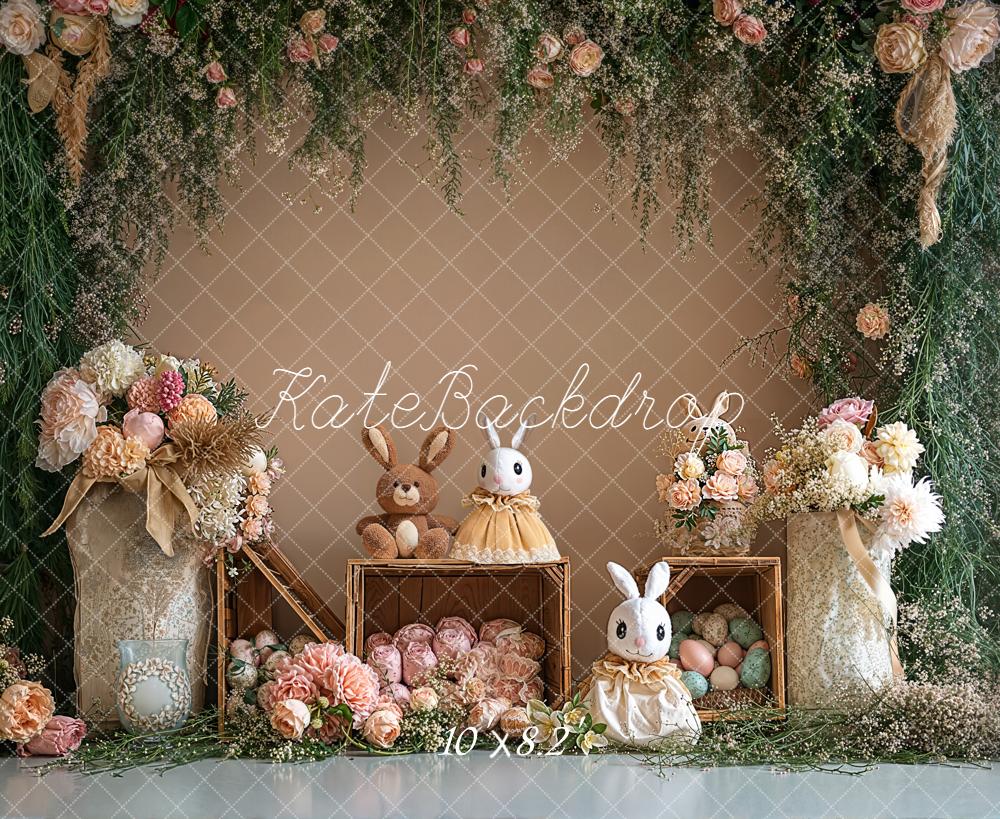 Kate Easter Bunny Floral Arch Eggs Backdrop Designed by Emetselch - Image 6