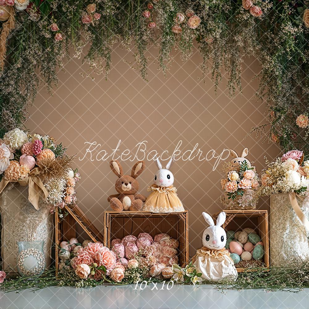 Kate Easter Bunny Floral Arch Eggs Backdrop Designed by Emetselch - Image 7