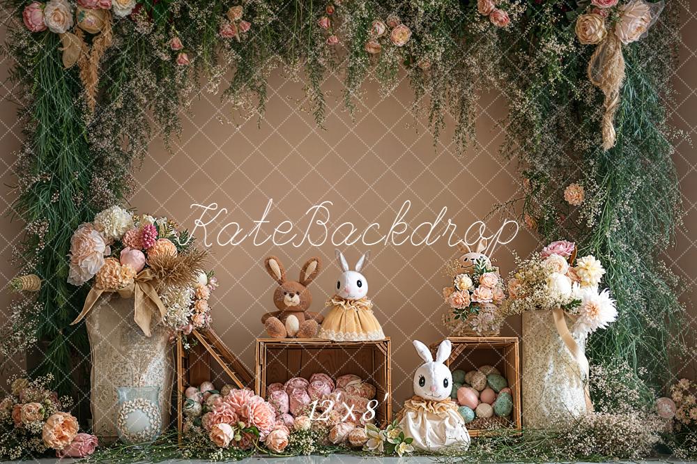 Kate Easter Bunny Floral Arch Eggs Backdrop Designed by Emetselch - Image 8