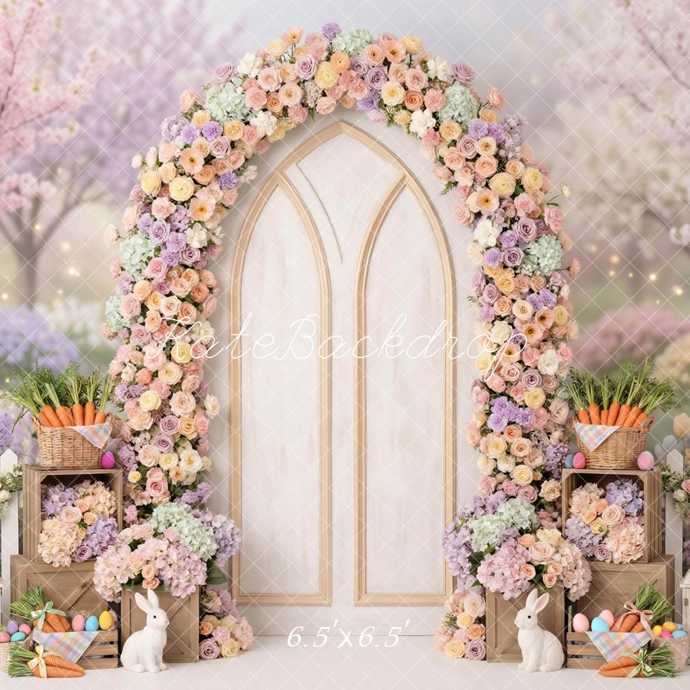 Kate Easter Bunny Floral Arch Garden Backdrop Designed by Mini MakeBelieve - Image 2