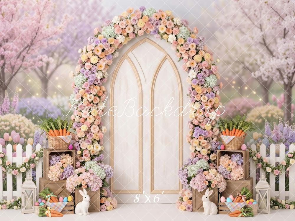 Kate Easter Bunny Floral Arch Garden Backdrop Designed by Mini MakeBelieve - Image 3
