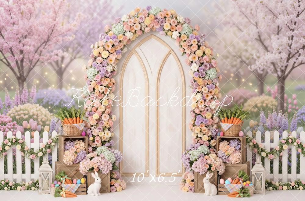 Kate Easter Bunny Floral Arch Garden Backdrop Designed by Mini MakeBelieve - Image 4