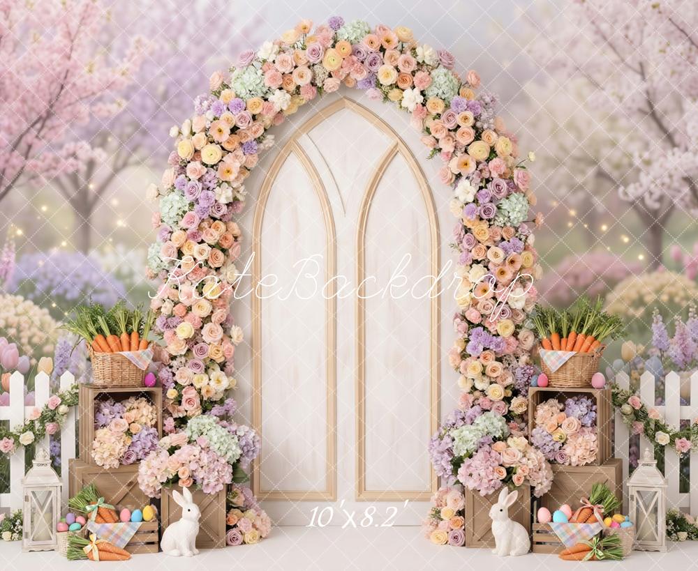 Kate Easter Bunny Floral Arch Garden Backdrop Designed by Mini MakeBelieve - Image 6