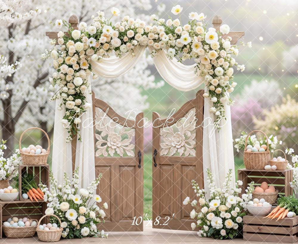 Kate Easter Bunny Floral Arch Wooden Gate Backdrop Designed by Mini MakeBelieve - Image 6