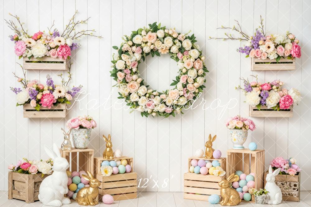 Kate Easter Bunny Garland Pastel Eggs Backdrop Designed by Patty Robert - Image 8