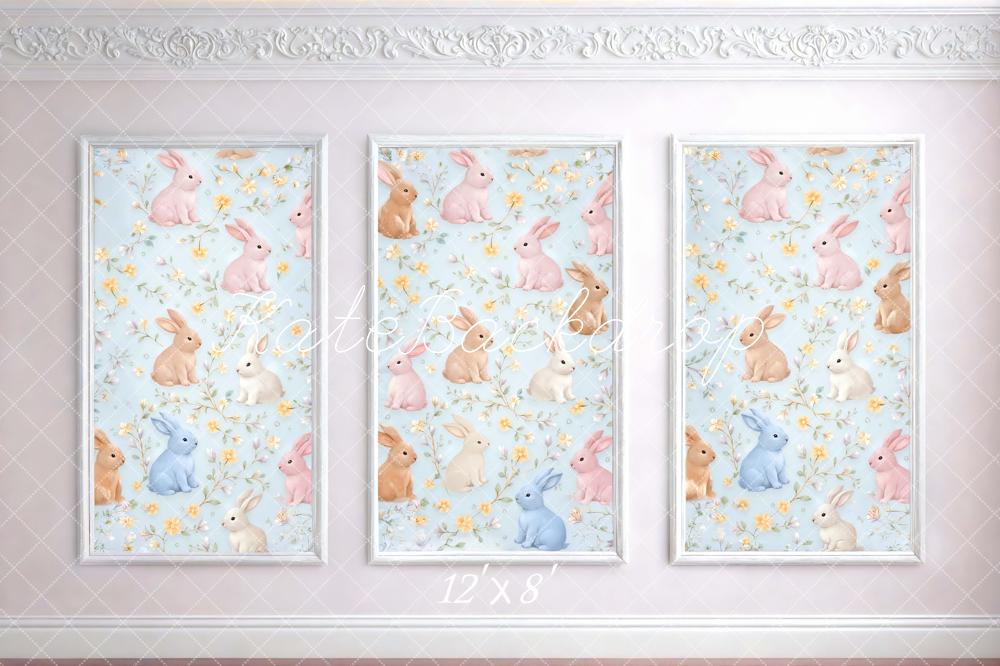 Kate Easter Bunny Floral Frame Wall Backdrop Designed by Mini MakeBelieve - Image 8