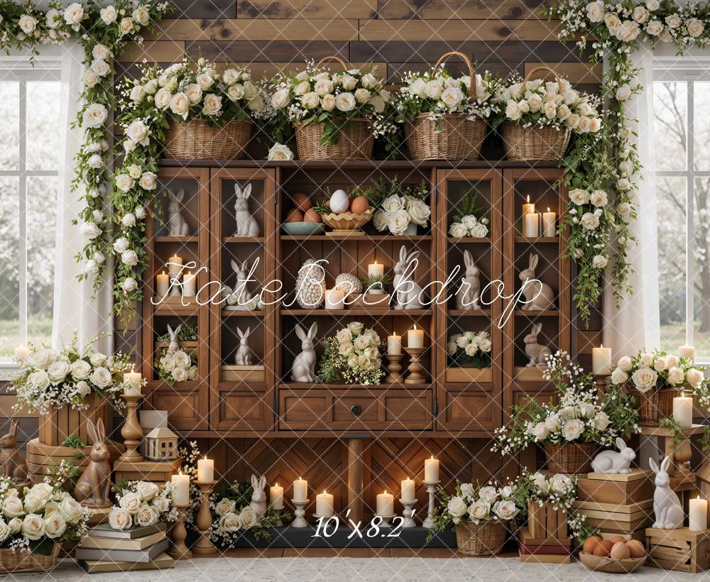Kate Easter Bunny Floral Wooden Cabinet Backdrop Designed by Mini MakeBelieve - Image 6